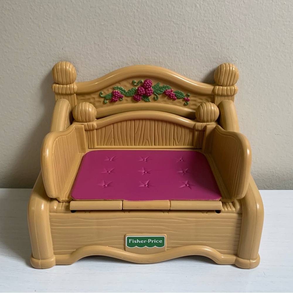 Vintage 1998 Fisher-Price Briarberry Bears Fold-out Chair Bed